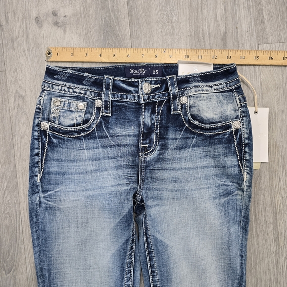 Miss Me Women's Faded Blue Boot Cut Jeans - Picture 5 of 9